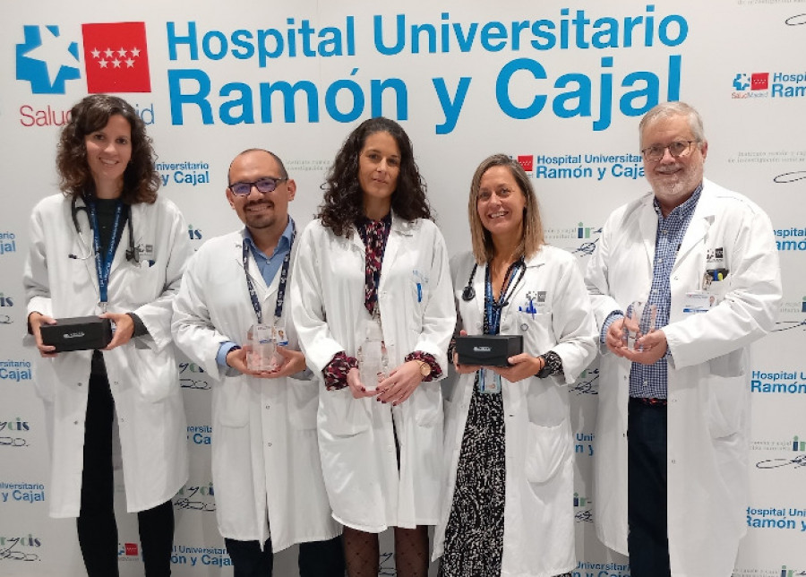 Grupo de los galardonados en el Hospital Universitario Ramón y Cajal