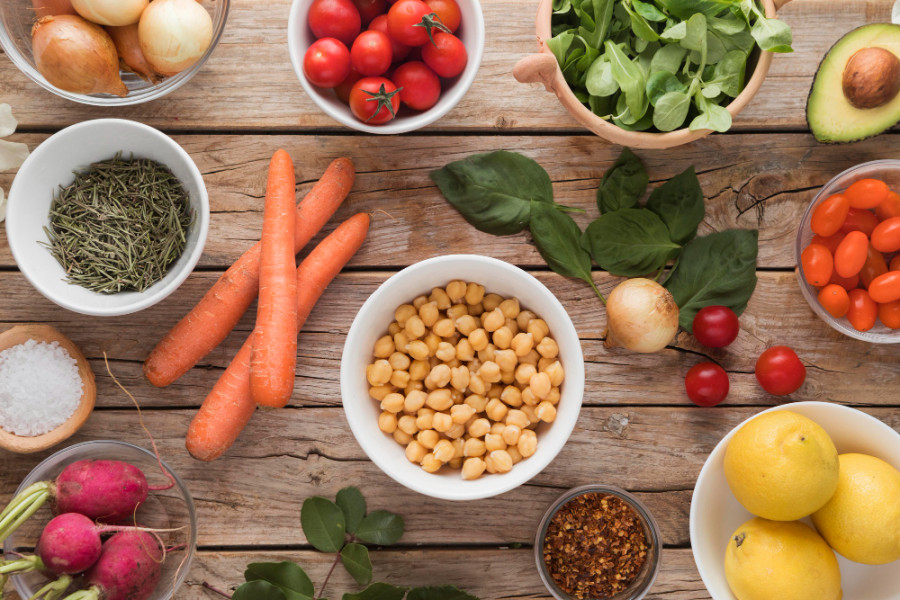 Pérdida de peso y alimentos de origen vegetal