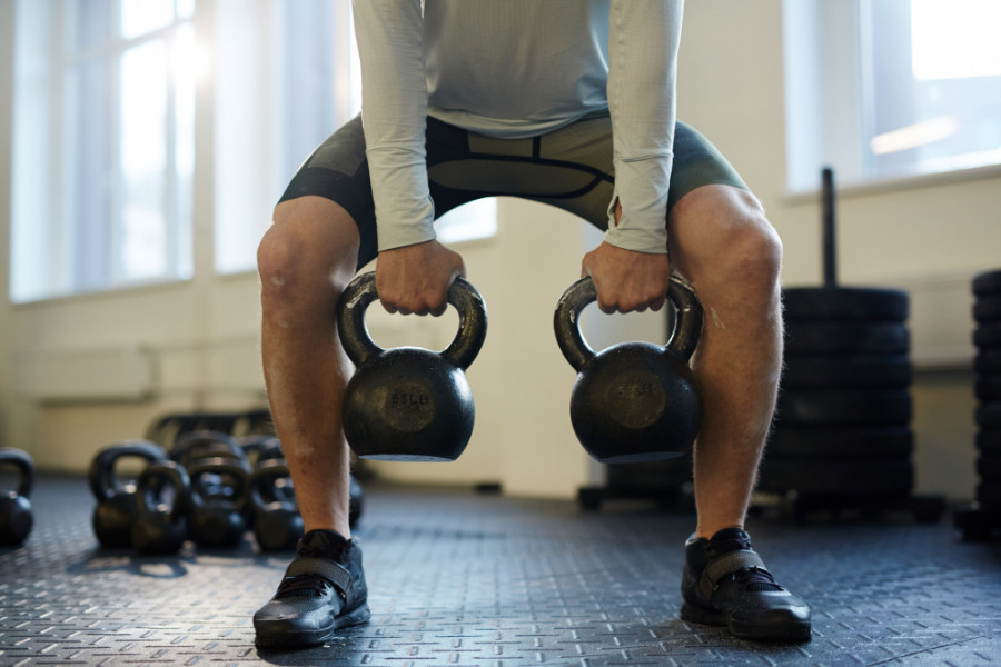 Proteína entrenamiento pesas