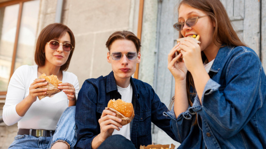 Comida chatarra adolescentes