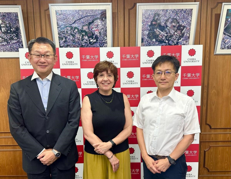 Izqda a dcha Koutaro Yokote, Gema Medina y Takashi Miki